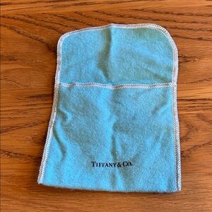 Tiffany & Co. Turquoise Pouch with White Stitching